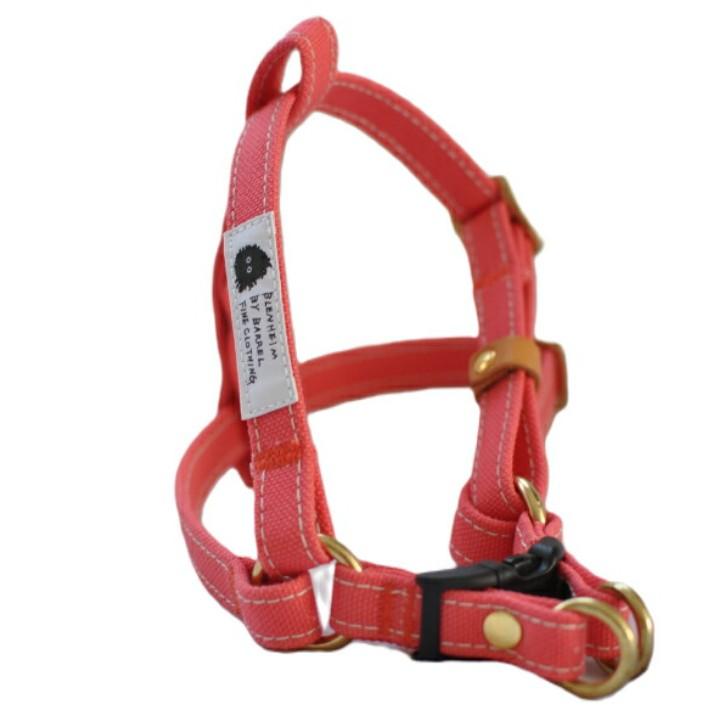 ハーネス 犬 胴輪 小型犬 M おしゃれ 倉敷製 帆布 バーミリオン 丈夫 食い込まない 首に 優しい 犬用胴輪 日本製 安心 安全 高品質 手洗い プレゼント |  | 07