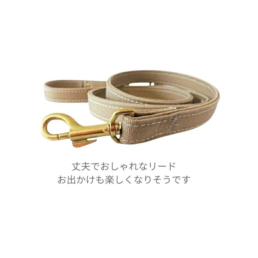 リード 犬 キャンバス 中型犬 L カフェリード日本製倉敷製帆布 おしゃれ キャンバス地 持ち手がナスカン付き 柴犬 コーギー フレブル |  | 05