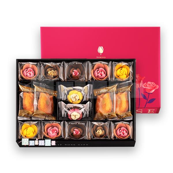 送料込み チューリップローズ ギフト 16個入 夏季限定詰合せ TOKYO TULIP ROSE 専用おみやげ袋(ショッパー)付き 冷蔵