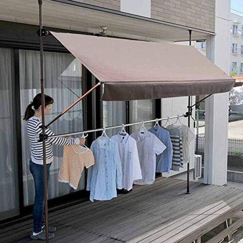 リビングアウト(Living Out) 物干し竿付きオーニング 日よけ
