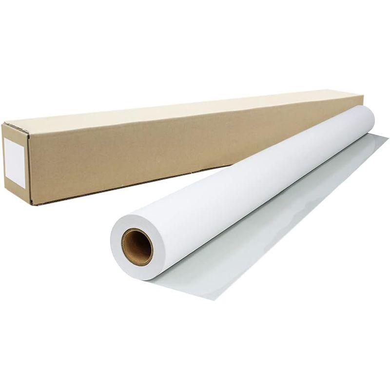 mita　インクジェットロール紙　マット合成紙　グレーエアフリー糊付き　幅1067mm　(42インチ)　紙セパ　1本　×長さ30m×3インチ