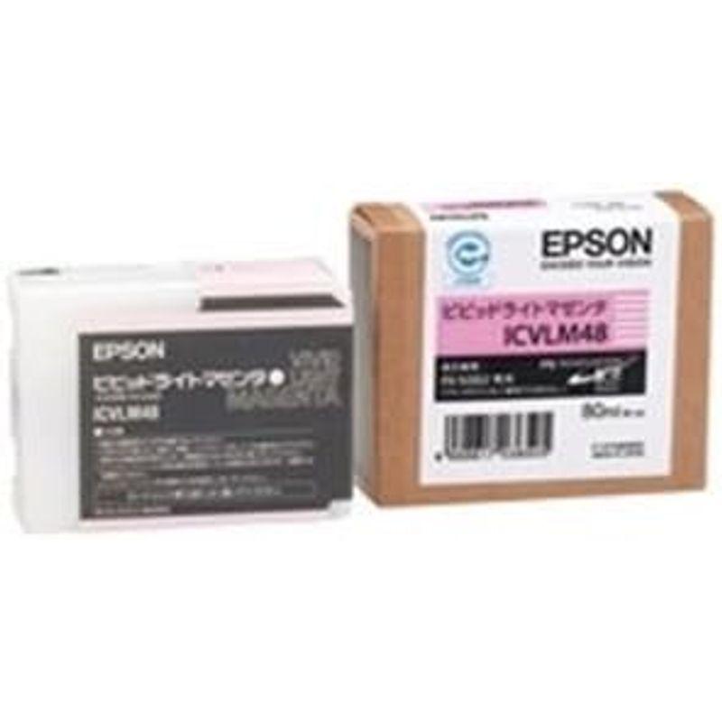 お徳用　5セット　EPSON　ICVLM48　ビビッドライトマゼンタ　エプソン　インクカートリッジ　純正