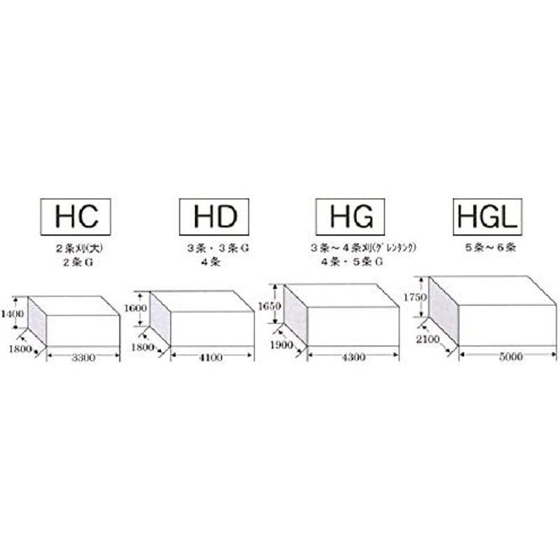 ナチュラルコンバインカバー　HD　白　オK　幅1800×長さ4100×高さ1600mm　ホクエツ　代不　3?4条用