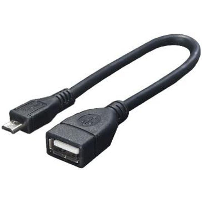 半額クーポン配布中 (9個まとめ売り) 変換名人 USBケーブル20 A(メス) to micro(オス) USBAB/MCA20