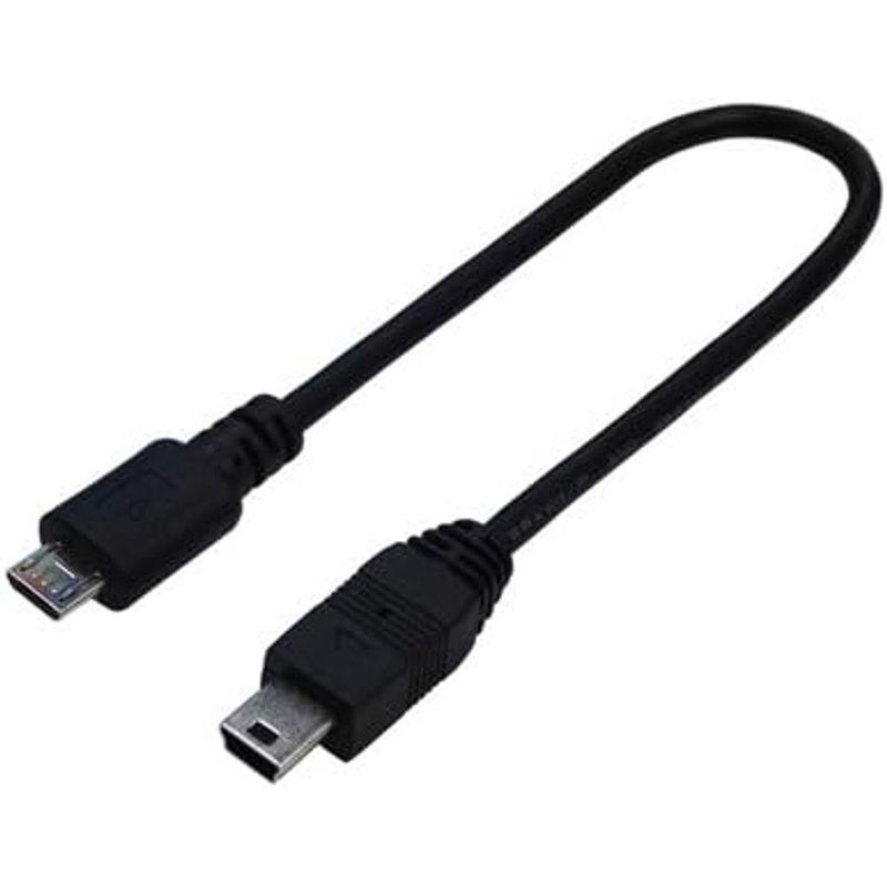 翌日配送可能 (9個まとめ売り) 変換名人 USBケーブル20 micro(オス)to mini(オス) USBMCA/M5A20F