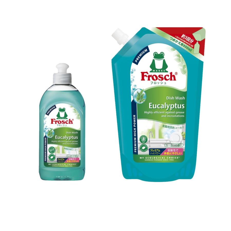 Frosch フロッシュ食器用洗剤ユーカリ 本体300ml+つめかえ用800mlセット