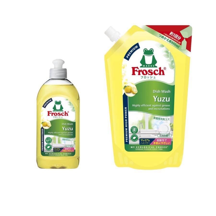 Frosch フロッシュ食器用洗剤ユズ 本体300ml+つめかえ用800mlセット