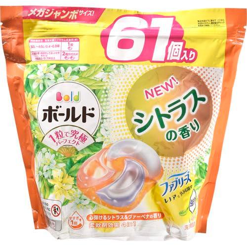 ボールド 洗濯洗剤 ジェルボール 4in1 シトラス&ヴァーベナ つめかえ