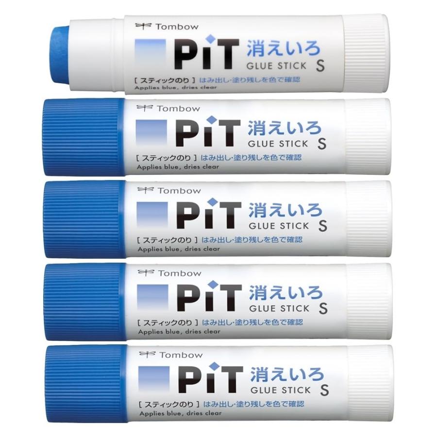 トンボ鉛筆 スティックのり 消えいろPiT Sサイズ (塗り色が消える