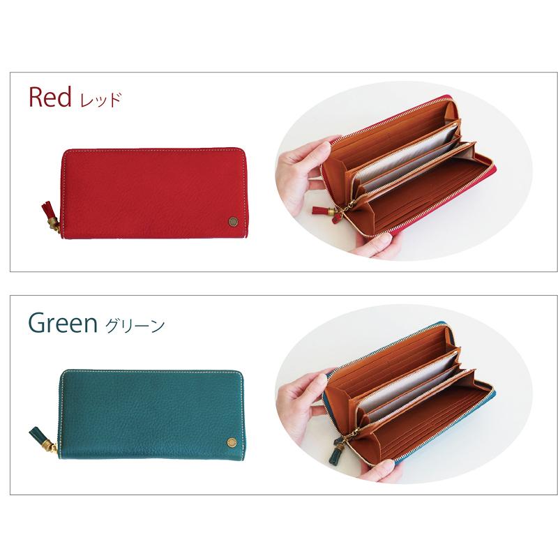 RYU 長財布 ラウンドファスナー 本革 イタリア製 レザー財布 ダークグリーン DUENDE（デュエンデ） 長財布 ラウンドファスナー 本革 イタリアン