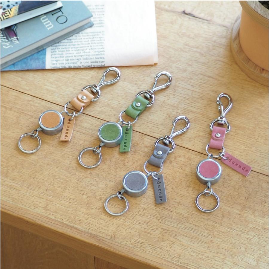 リールキーホルダー本革 日本製 duende : 革雑貨のお店 ブリストル