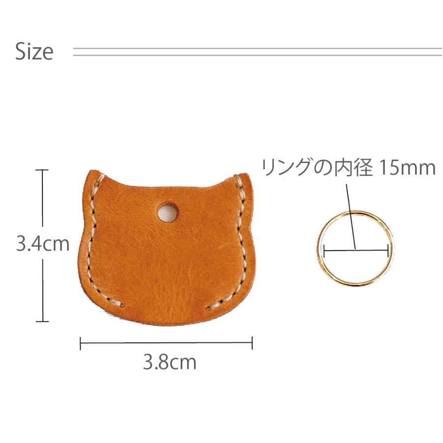 ねこ型キーカバー 本革 日本製 : 革雑貨のお店 ブリストルグラス