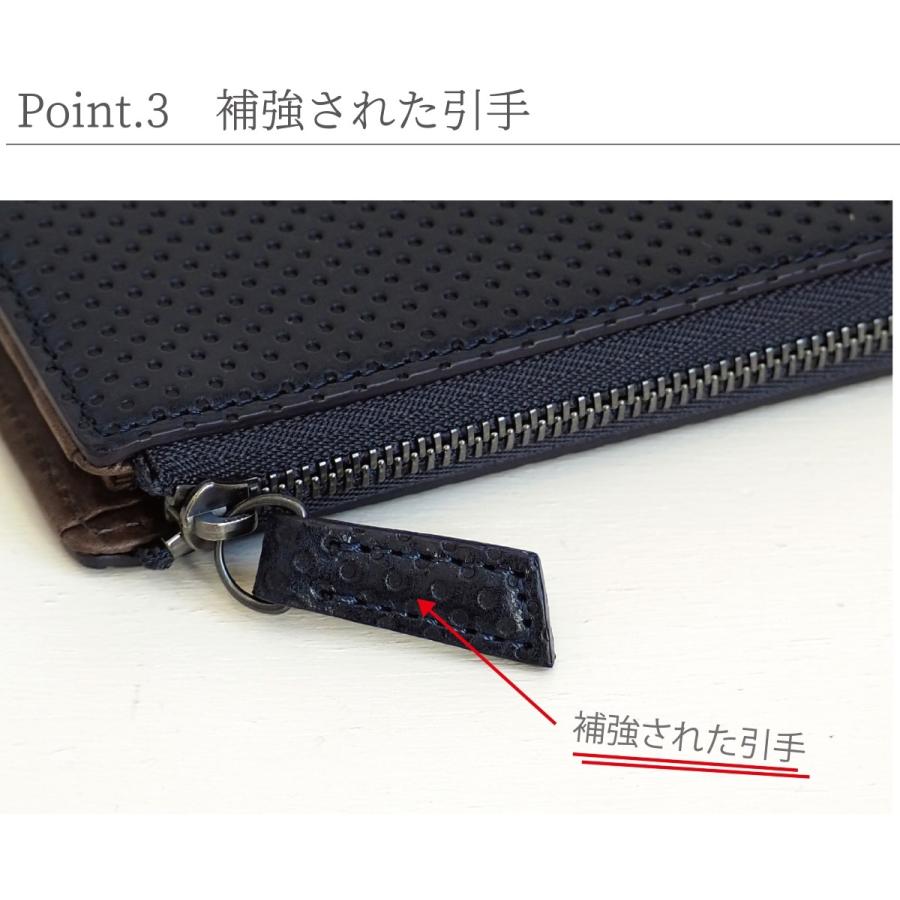 DUENDE 長財布 L字ファスナー duende イタリアンレザー