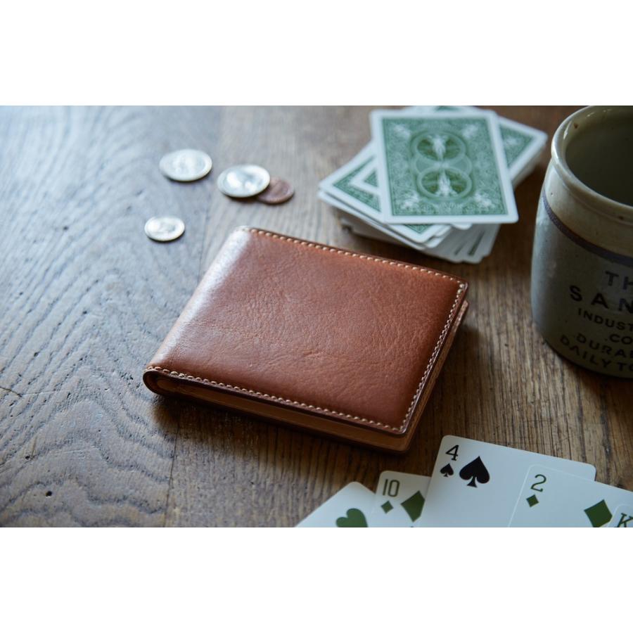 DUENDE（デュエンデ） 二つ折り 薄型財布 札入れ 栃木レザー 日本製