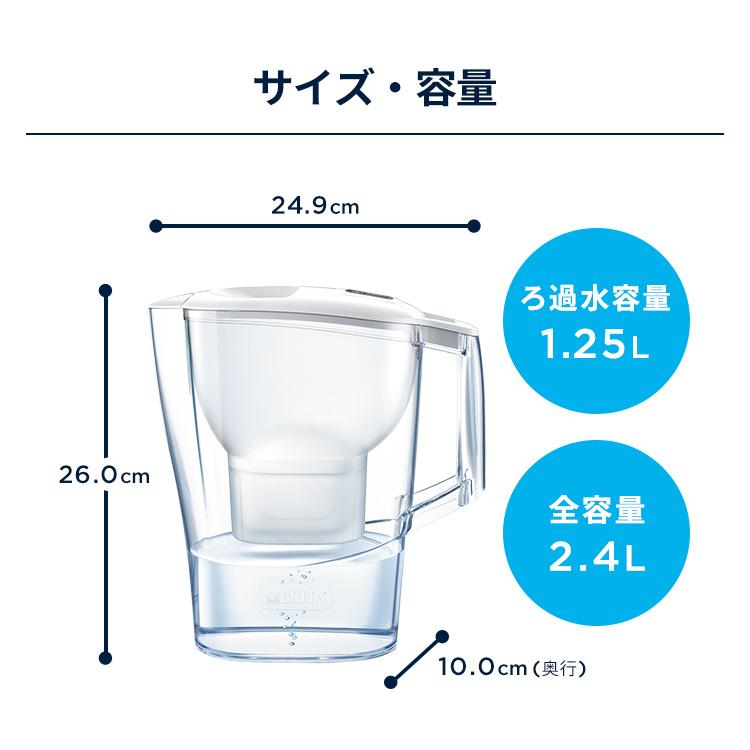 BRITA（ブリタ） 浄水器 公式 ポット型浄水器アルーナCOOL マクストラ