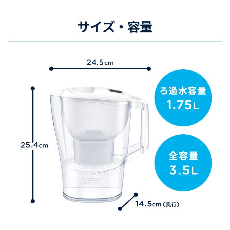 BRITA（ブリタ） 浄水器 公式 ポット型浄水器 アルーナXL カートリッジ