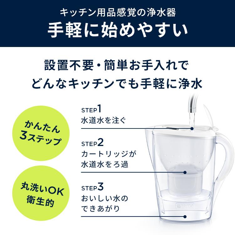 BRITA（ブリタ） 浄水器 公式 ポット型浄水器 マレーラ カートリッジ3