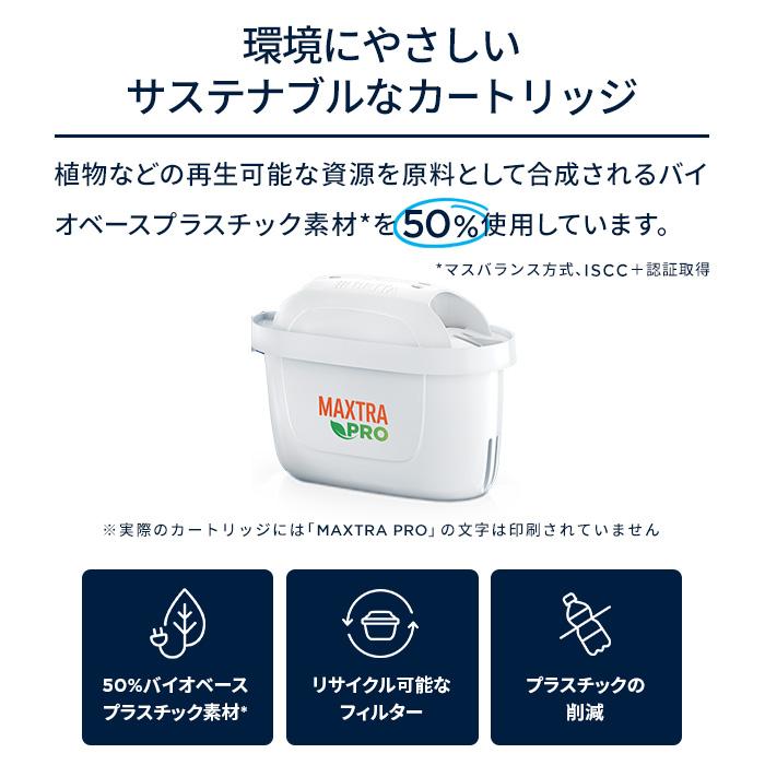 BRITA（ブリタ） 公式 カートリッジ 3個セット 浄水器 マクストラプロ