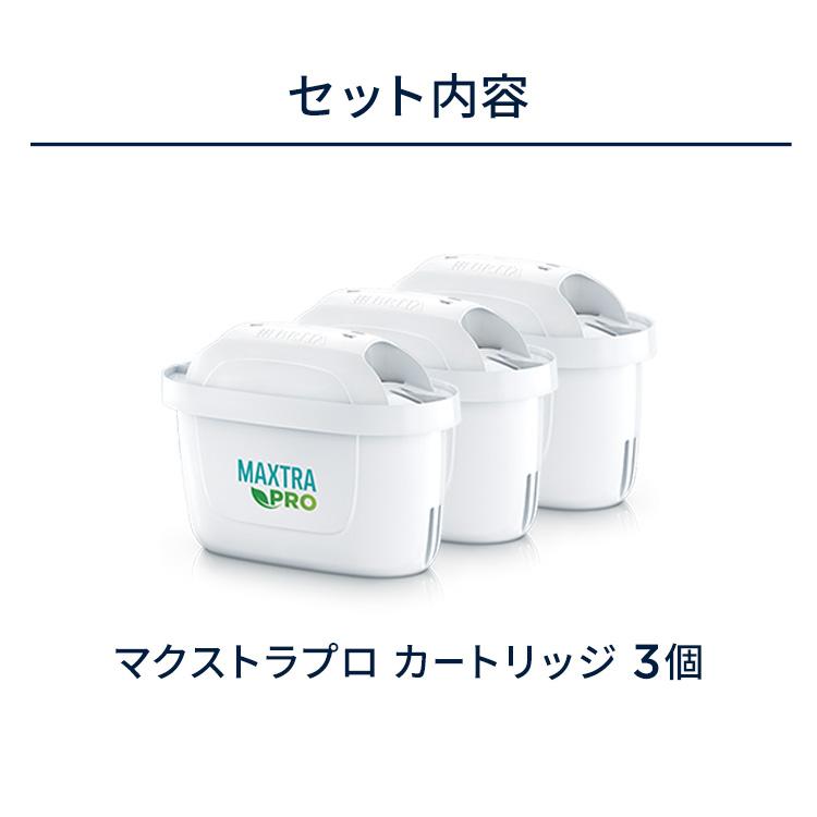 BRITA（ブリタ） 公式 カートリッジ 3個セット 浄水器 マクストラプロ
