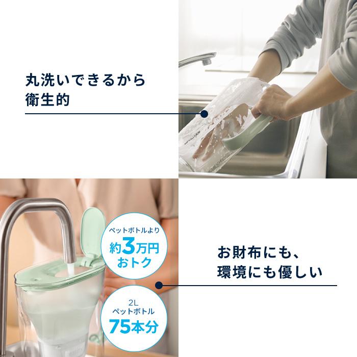 Brita ブリタ ポット型浄水器 フロー カートリッジ3個付き ブリタ タンク型浄水器 フロー | BRITA®