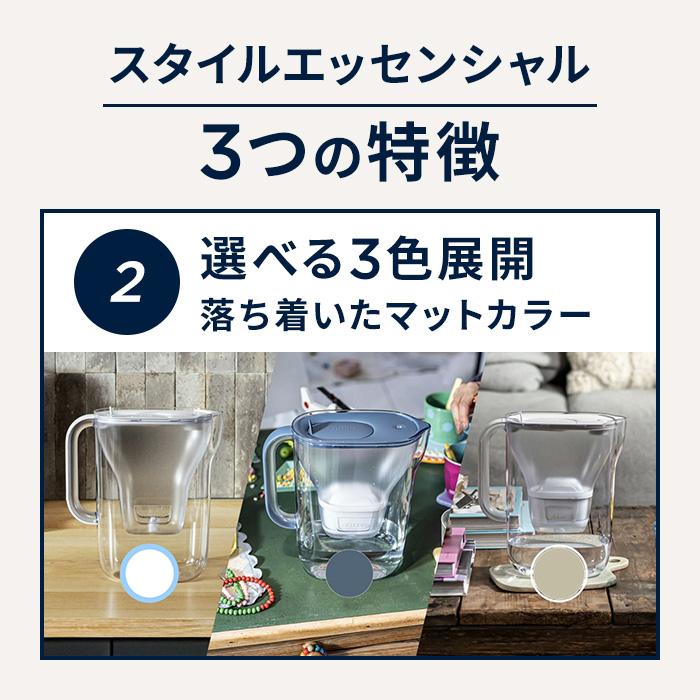 BRITA（ブリタ） 浄水器 公式 ポット型浄水器 スタイルエッセンシャル