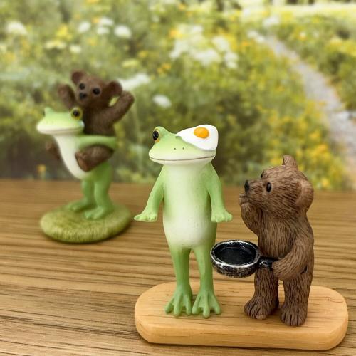 【増量】カエル コポー 置物 35点まとめ COPEAU フィギュア オルゴール Copeau【コポー】 おんぶするカエルとクマ/フィギュア・カエル