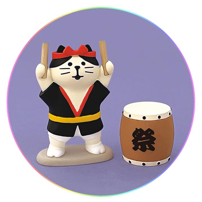 DECOLE（デコレ） concombre コンコンブル お祭り太鼓猫 | お祭り