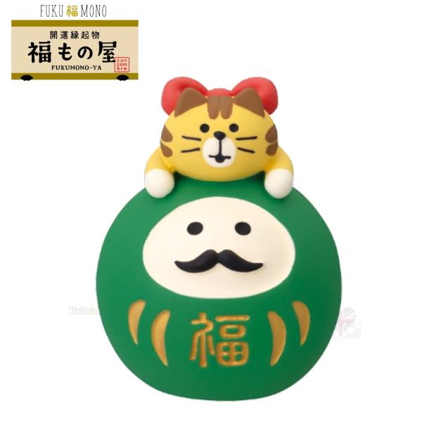 DECOLE（デコレ） concombre コンコンブル だるまLOVE猫（赤・緑