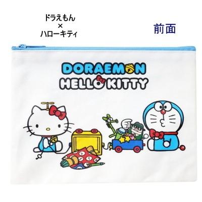 sanrio（サンリオ） ドラえもんxハローキティ コラボ☆フラットポーチ