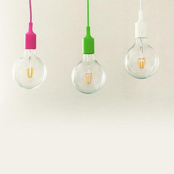 シーリングソケット 1灯ペンダント E26口金 照明器具 天井照明 ペンダント カラフル ポップ CSE26 赤 緑 青 ピンク オレンジ 黒 白 グレー | Beamtec | 10