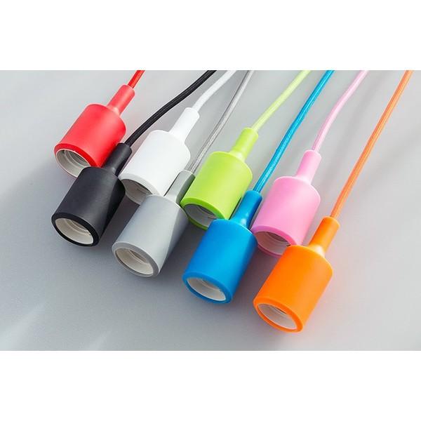 シーリングソケット 1灯ペンダント E26口金 照明器具 天井照明 ペンダント カラフル ポップ CSE26 赤 緑 青 ピンク オレンジ 黒 白 グレー | Beamtec | 11