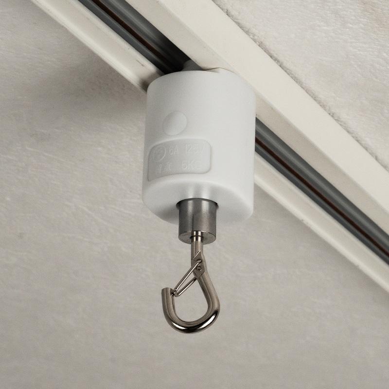 ライティングレール用フック 吊りフック 吊り下げフック ライティングレール部品 ダクトレール  黒 白 DR-HOOK ビームテック | Beamtec | 06