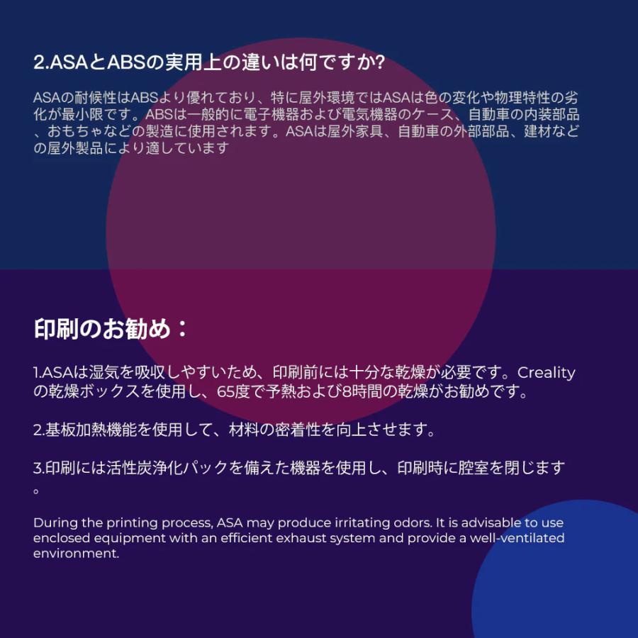 Creality HPASA 3Dプリンター 用 1.75mm フィラメント 1kg 正規取扱店 |  | 08