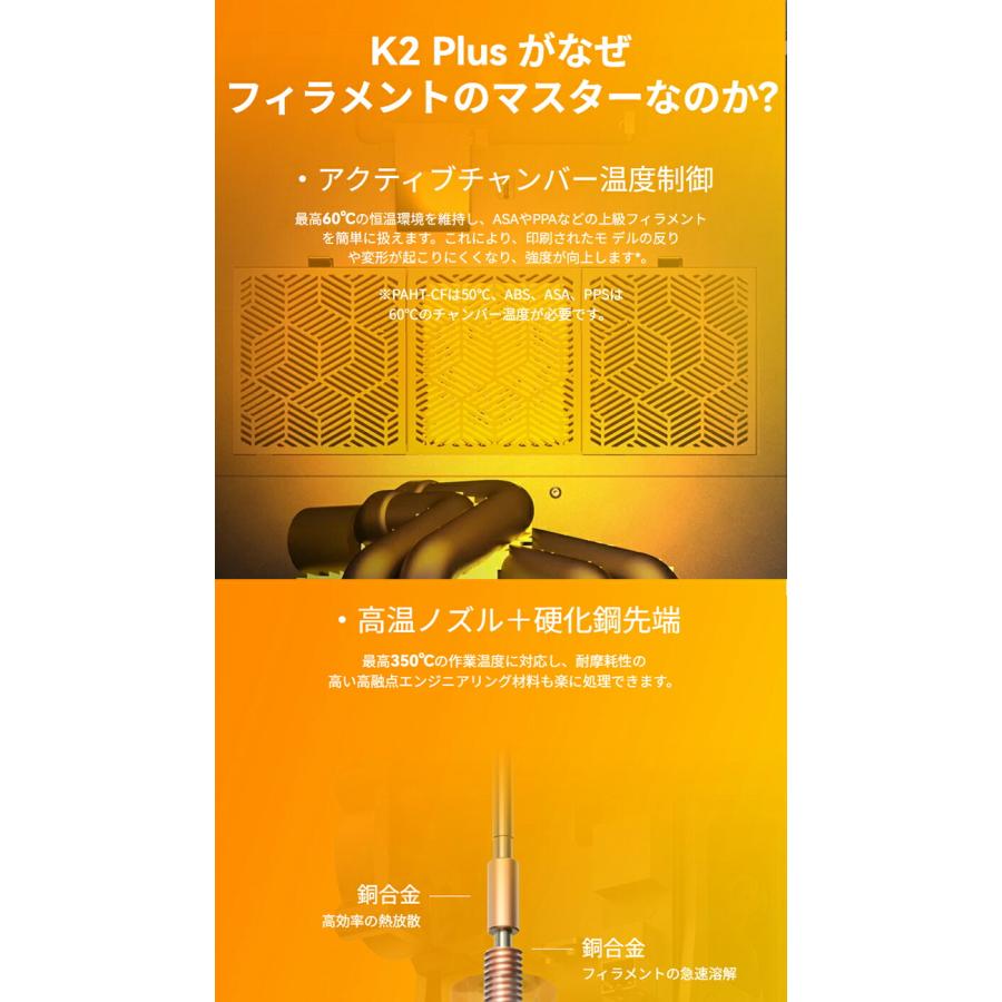 Creality K2PlusCombo 3Dプリンター 印刷速度600mm/s 造形サイズ 350x350x350mm | Beamtec | 17