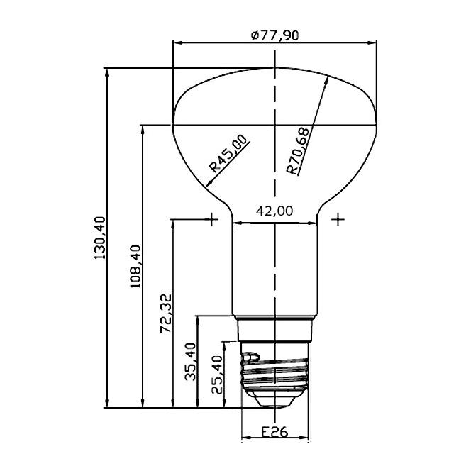 LED 電球 e26 レフ形 9.5W ハロゲン80W相当 角度100度 LEDレフ電球 LED 電球 LB3026A LED 電球色 2700K LB3026C 昼光色 6000K｜brite｜04