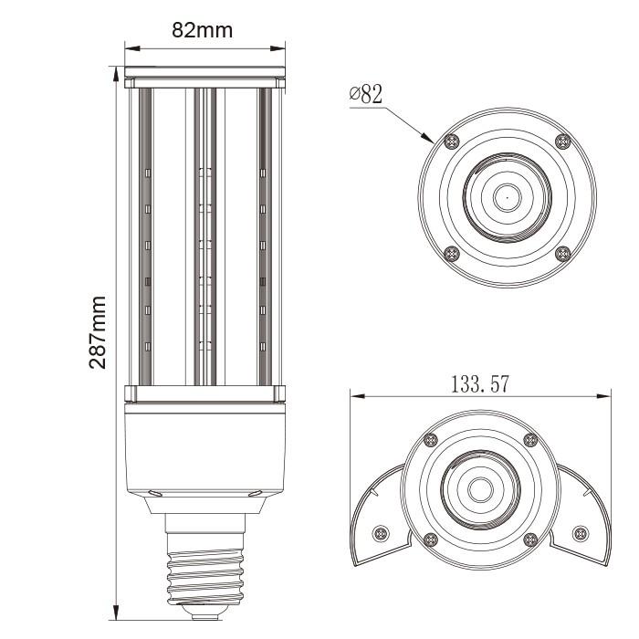 LED電球 コーンライト 水銀灯 E26 E39 225W 相当 電球色 昼白色 LBG180D63 ビームテック | Beamtec | 05