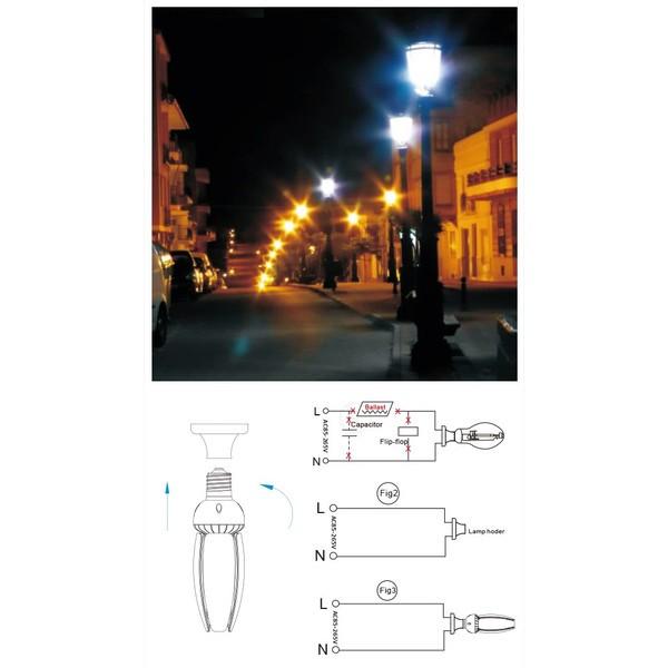 LED 水銀ランプ 200W 相当 LED 電球 E26 E39 コーンライト 街路灯 防犯灯 照明 コーン型 電源内蔵 50W | Beamtec | 08