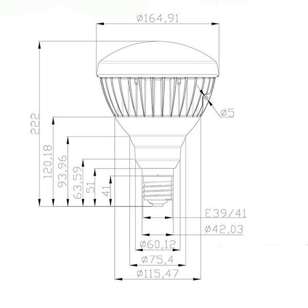 LED電球 スポットライト E39 ハロゲン 防水 500W 相当 電球色 昼白色 昼光色 LBW5239 | Beamtec | 04
