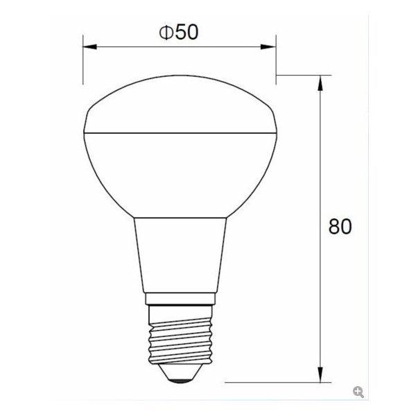 4個セット LED 電球 E17 55W相当 レフ電球 ミニ電球 角度100度 小形電球タイプ ミニレフ電球タイプ ミニレフ | Beamtec | 01