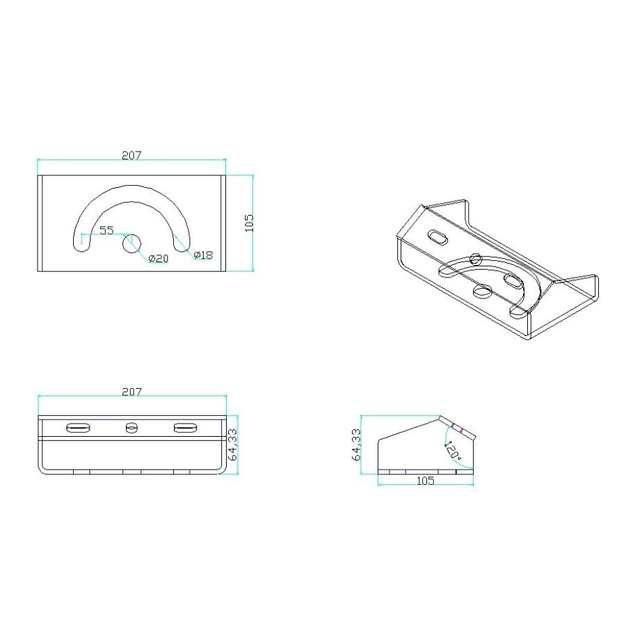 投光器 投光器取付用ホルダー マウント ホルダー 架台 投光器 舞台照明 照明用 LEPANGLE-GLAY ビームテック | Beamtec | 01