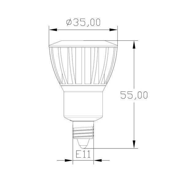 LED 電球 e11 JDRφ35 狭角15度 LEDスポットライト E11 3W ハロゲンランプ AC100V LED 電球 LS3511A LED 電球色 2700K LS3511Y 昼白色 5000K | Beamtec | 03