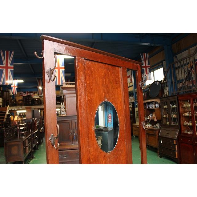 イギリスアンティーク家具 ホールスタンド 玄関/スタンド アンブレラ/スタンド ミラー a-069 英国製 送料無料_5