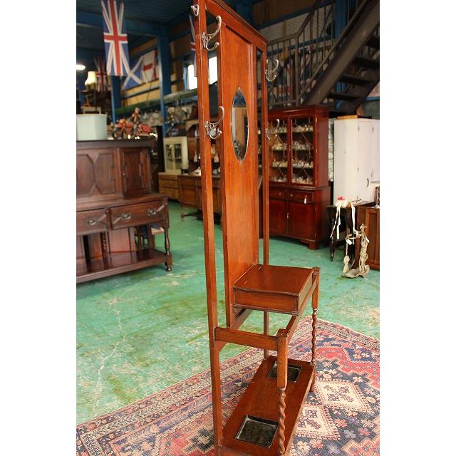 イギリスアンティーク家具 ホールスタンド 玄関/スタンド アンブレラ/スタンド ミラー a-069 英国製 送料無料_9