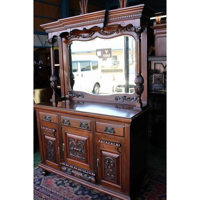 イギリスアンティーク家具 ビクトリアン/サイドボード ミラーバック