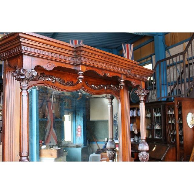 [お引き取り限定] 英国家具 ビクトリアンスタイル ミラーバックサイドボード アンティークミラーバックサイドボード – 英国アンティーク家具