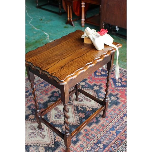 アンティーク 家具 オケージョナルテーブル 英国 サイドテーブル 222A