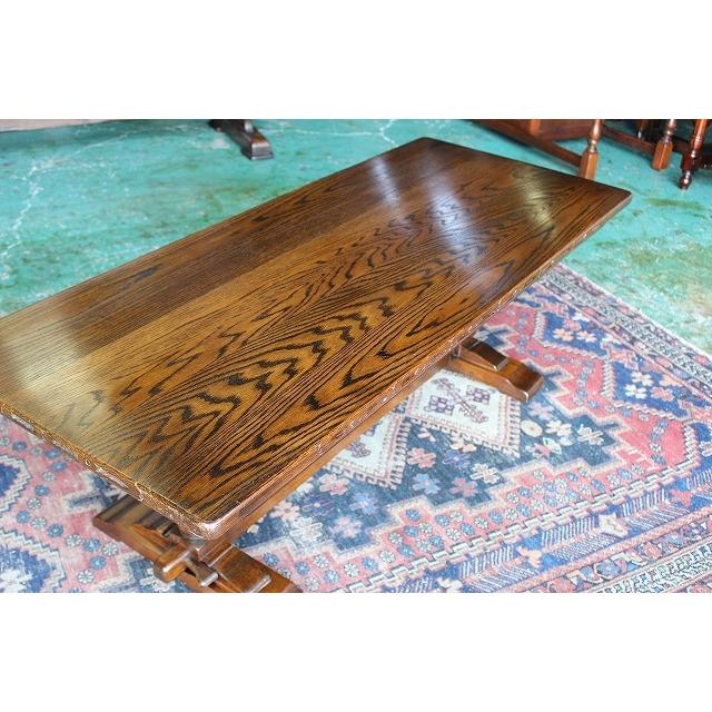 イギリス アンティーク コーヒー センター テーブル バルボスレッグ 英国製 ☆在庫一掃セール☆ イギリス アンティーク家具 テーブル