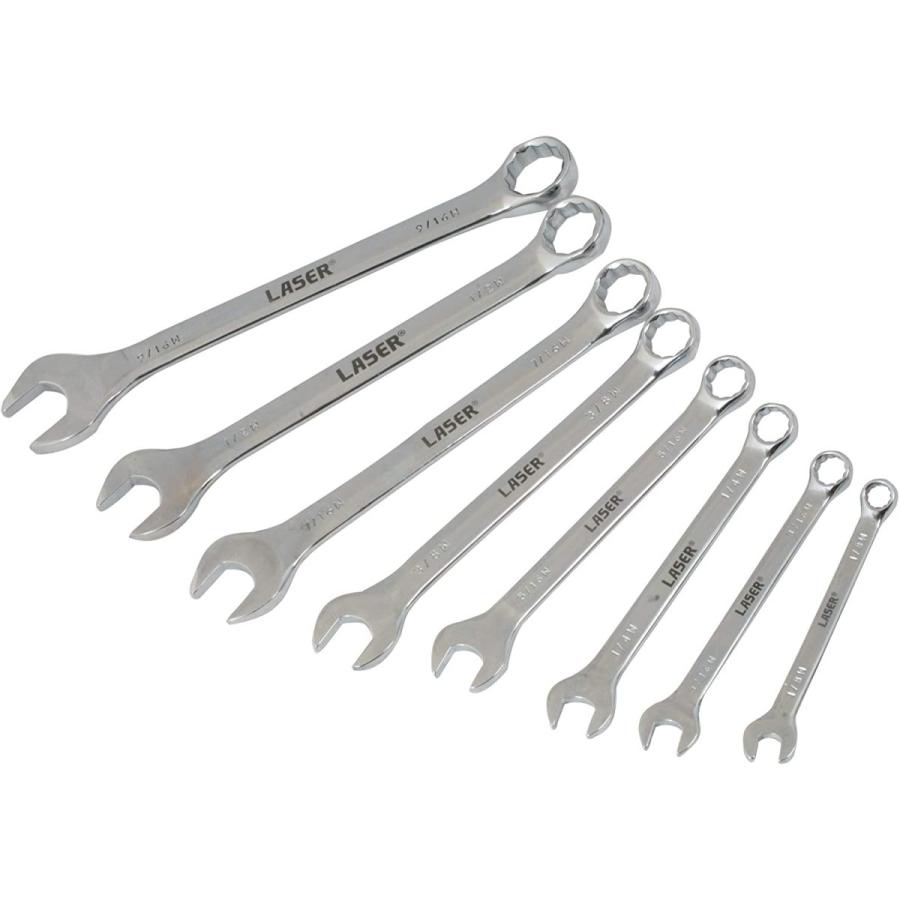 Laser-4446 ウィットワースコンビネーションスパナセット-8pc
