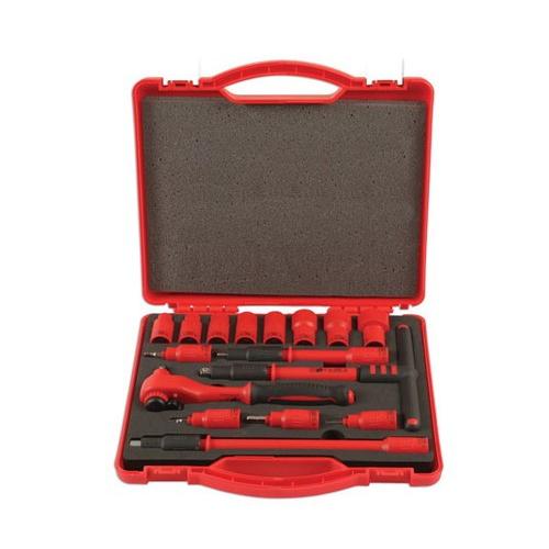 LASER-6148 3/8"D 16ピースソケットセット 絶縁工具_1