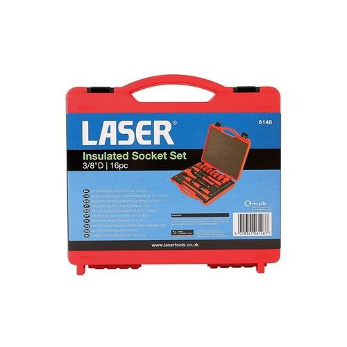 LASER-6148 3/8"D 16ピースソケットセット 絶縁工具_7